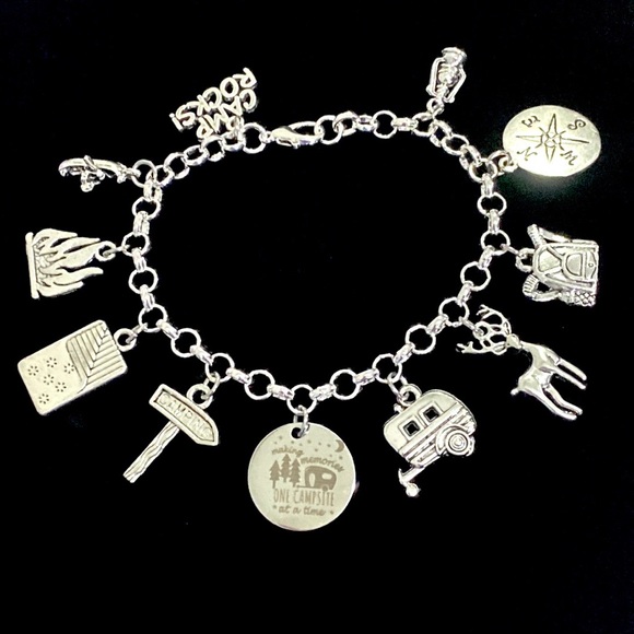 Camping Charm Bracelet Making Memories One Campsite At A Time - Picture 2 of 8